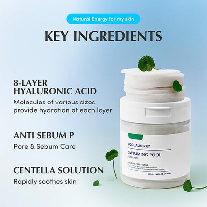 EQQUALBERRY Swimming Pool Toner Pads