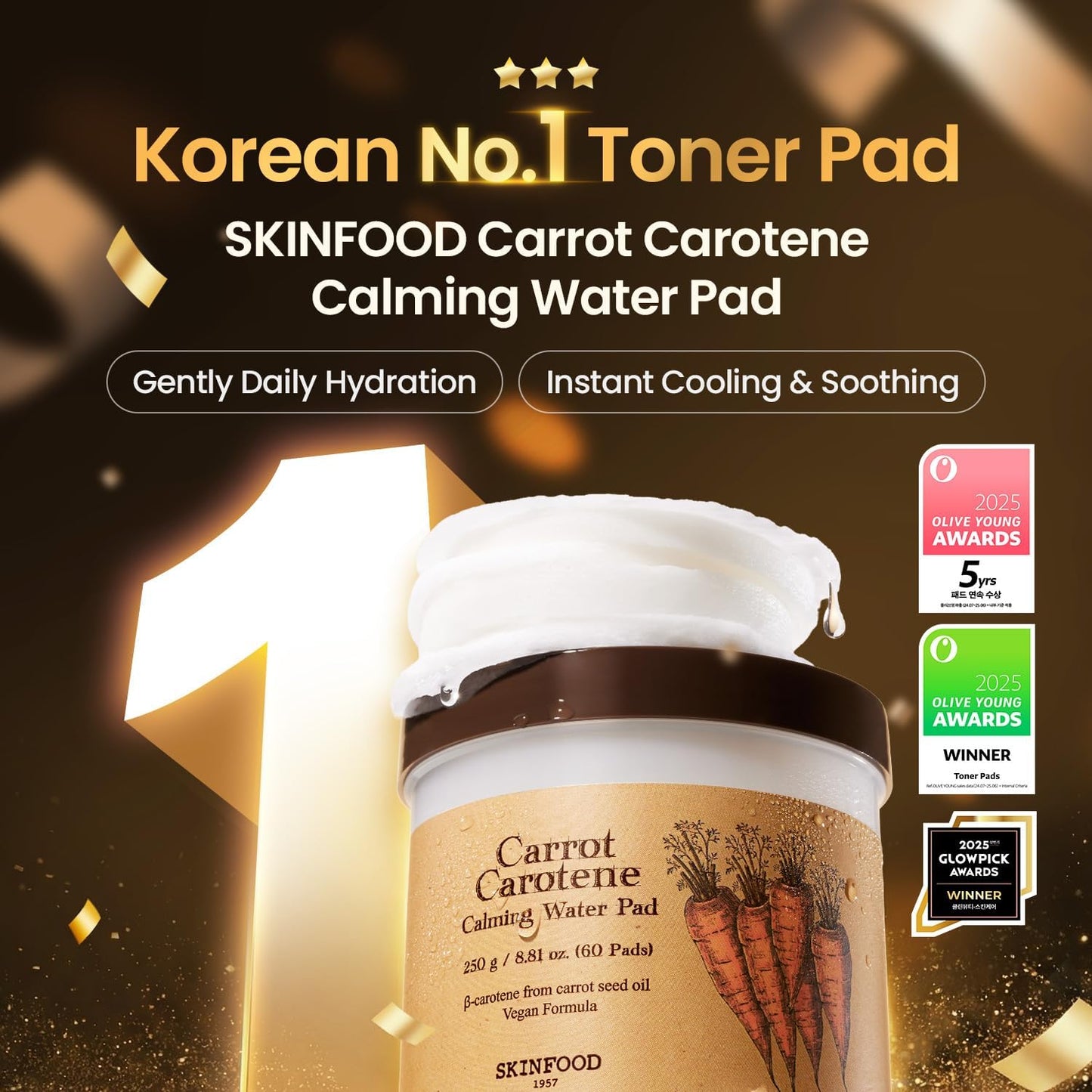 SKINFOOD Carrot Carotene Calming Water Pad