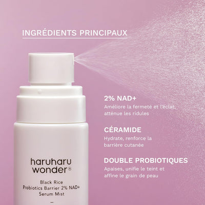 HARUHARU WONDER Black Rice Probiotics Barrier 2% NAD+ Serum Mist