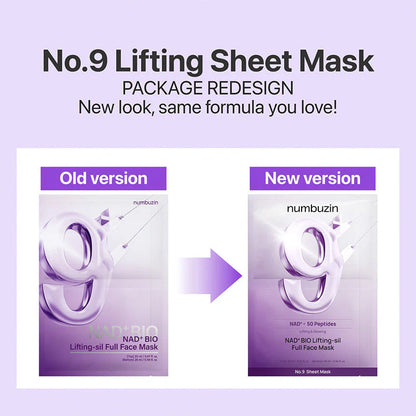 NUMBUZIN No.9 NAD Bio Lifting Full Cover Facial Mask