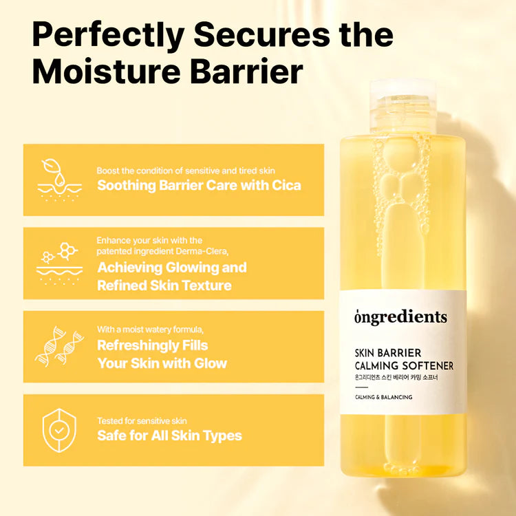 ONGREDIENTS Skin Barrier Calming Facial Toner