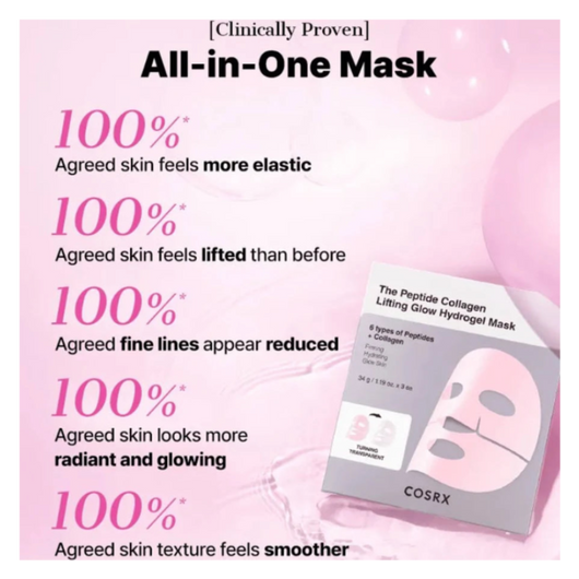 Peptide Collagen Glow Hydrogel Mask